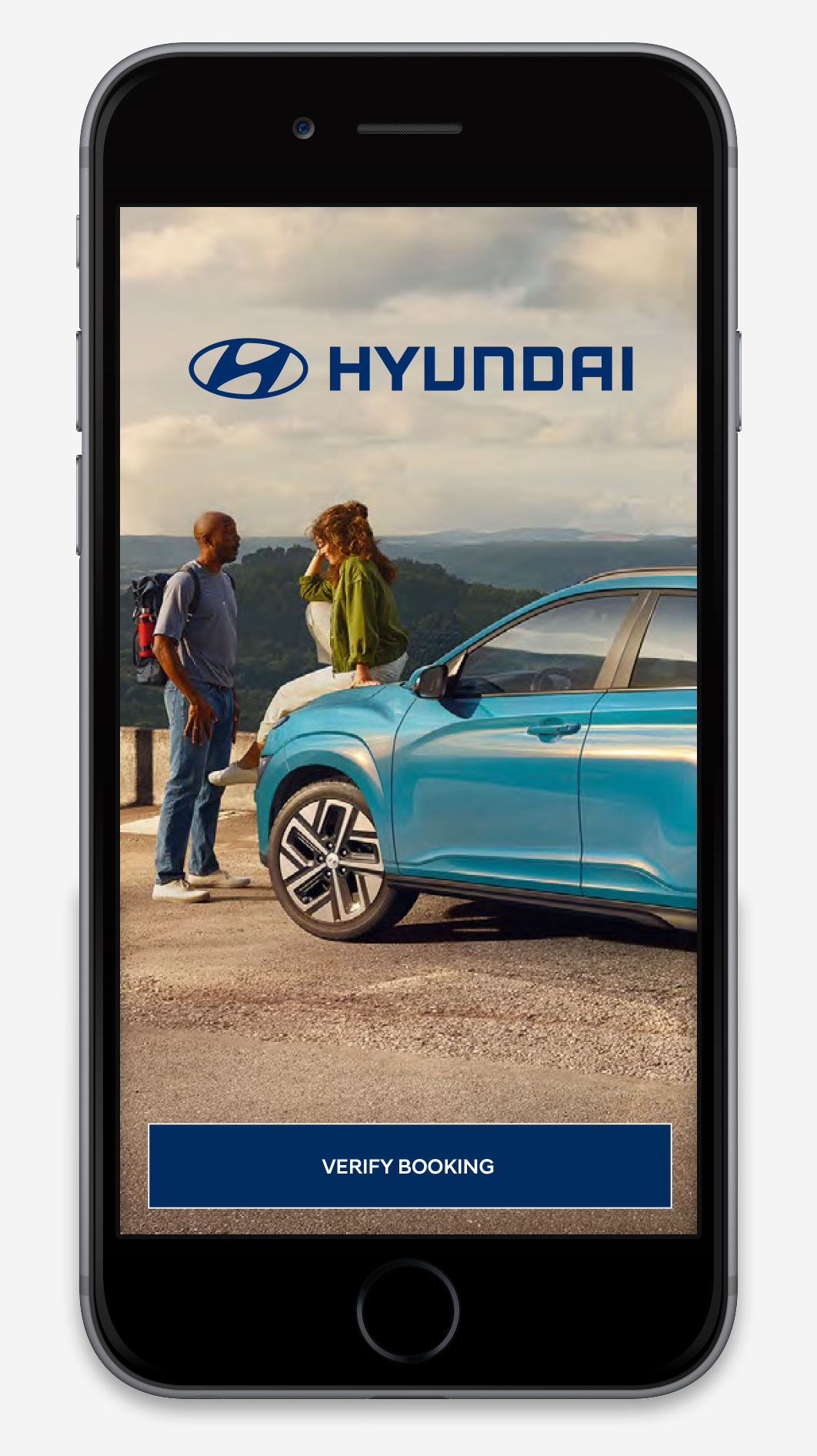 Hyundai Mobile Welcome Screen